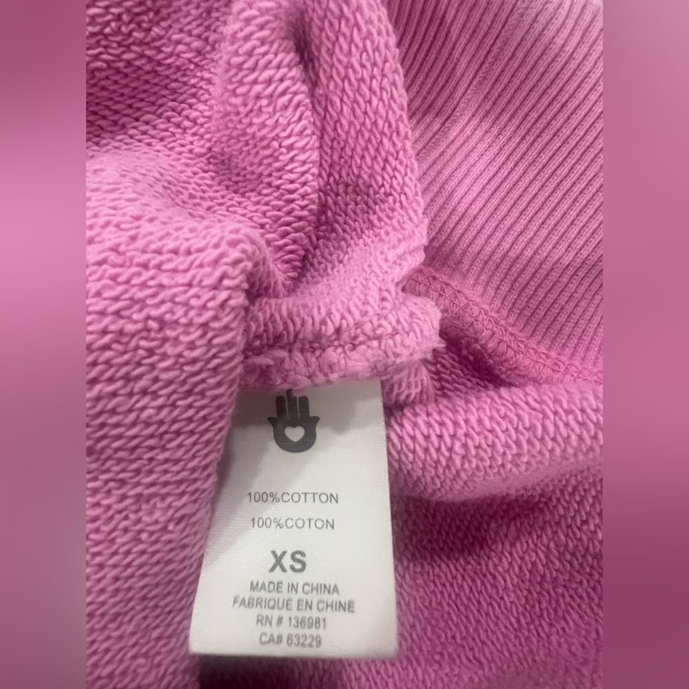 Spiritual Gangster Pink Crewneck Sweatshirt XS flaw - Picture 8 of 8